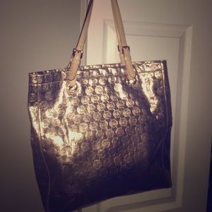 MK rose gold tote